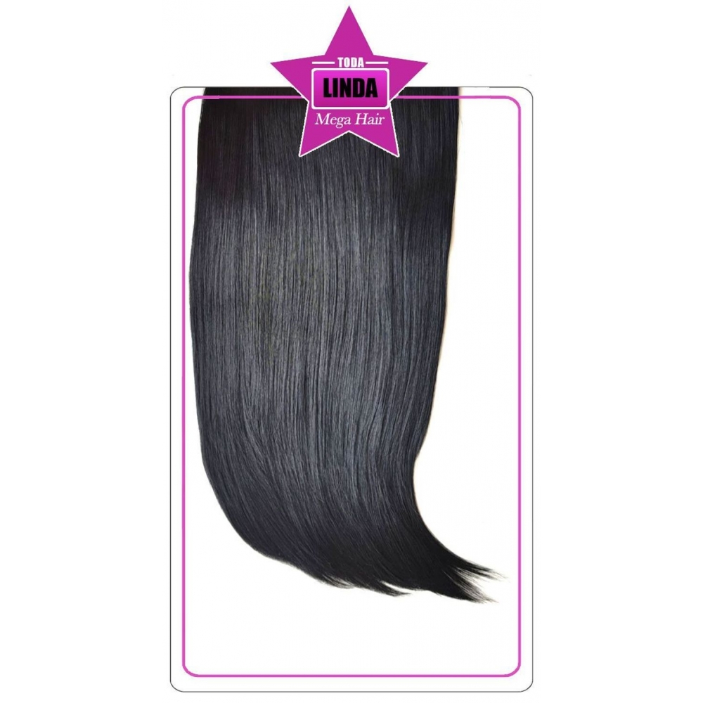 Aplique  Rhenata Mega Hair Tic Tac Preto