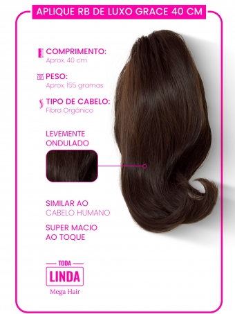 Aplique RB de Luxo Grace - 40 CM
