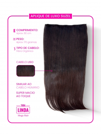 Aplique  Suzel Mega Hair Tic Tac