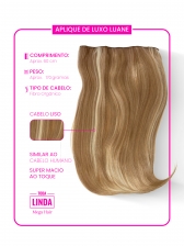 Aplique Luane Mega Hair Tic Tac