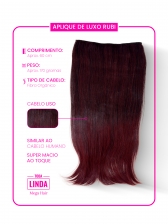 Aplique  Rubi Mega Hair Tic Tac