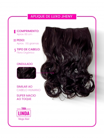 Aplique Cacheado Jheny Mega Hair Tic Tac