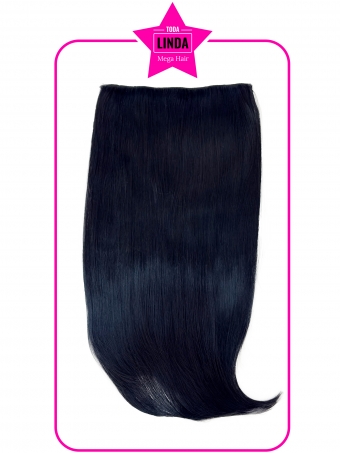 Aplique  Rhenata Mega Hair Tic Tac Preto